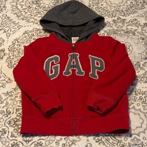 Gap Red Fleece Hoodie, Sz 4/5, good condition